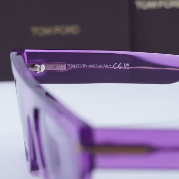Tom Ford FT0711 81Y Fausto Square Sunglasses - Violet main image 3